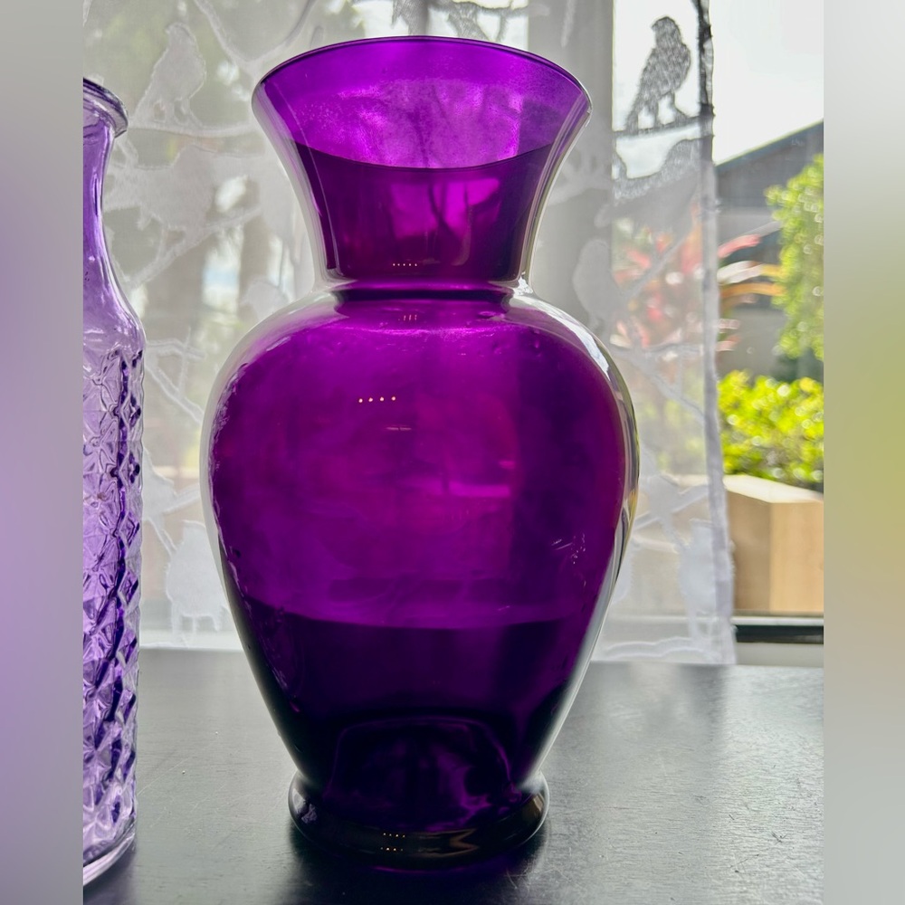Purple Vase 9”